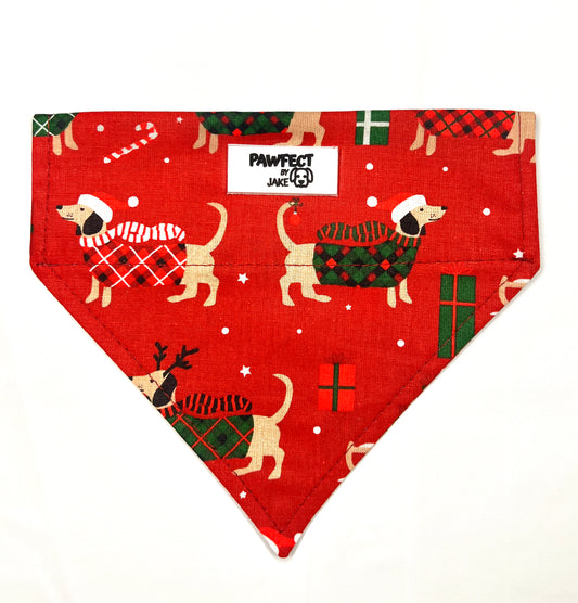 Red puppy gifts collar slip on.