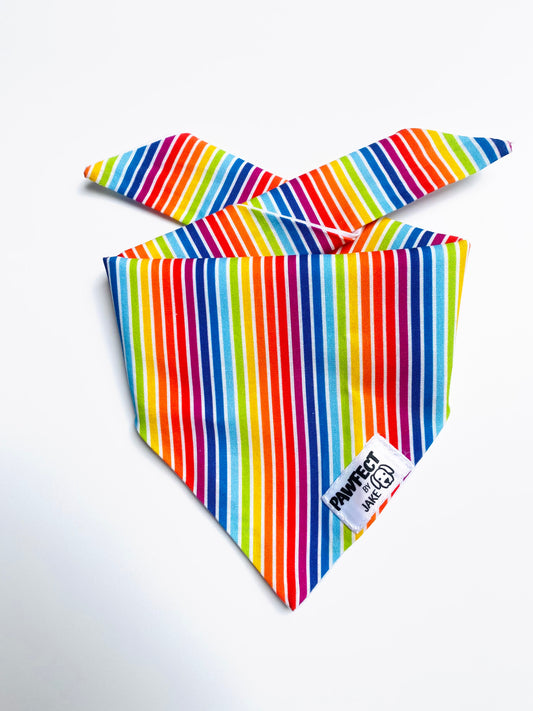 Pride stripe tie back.