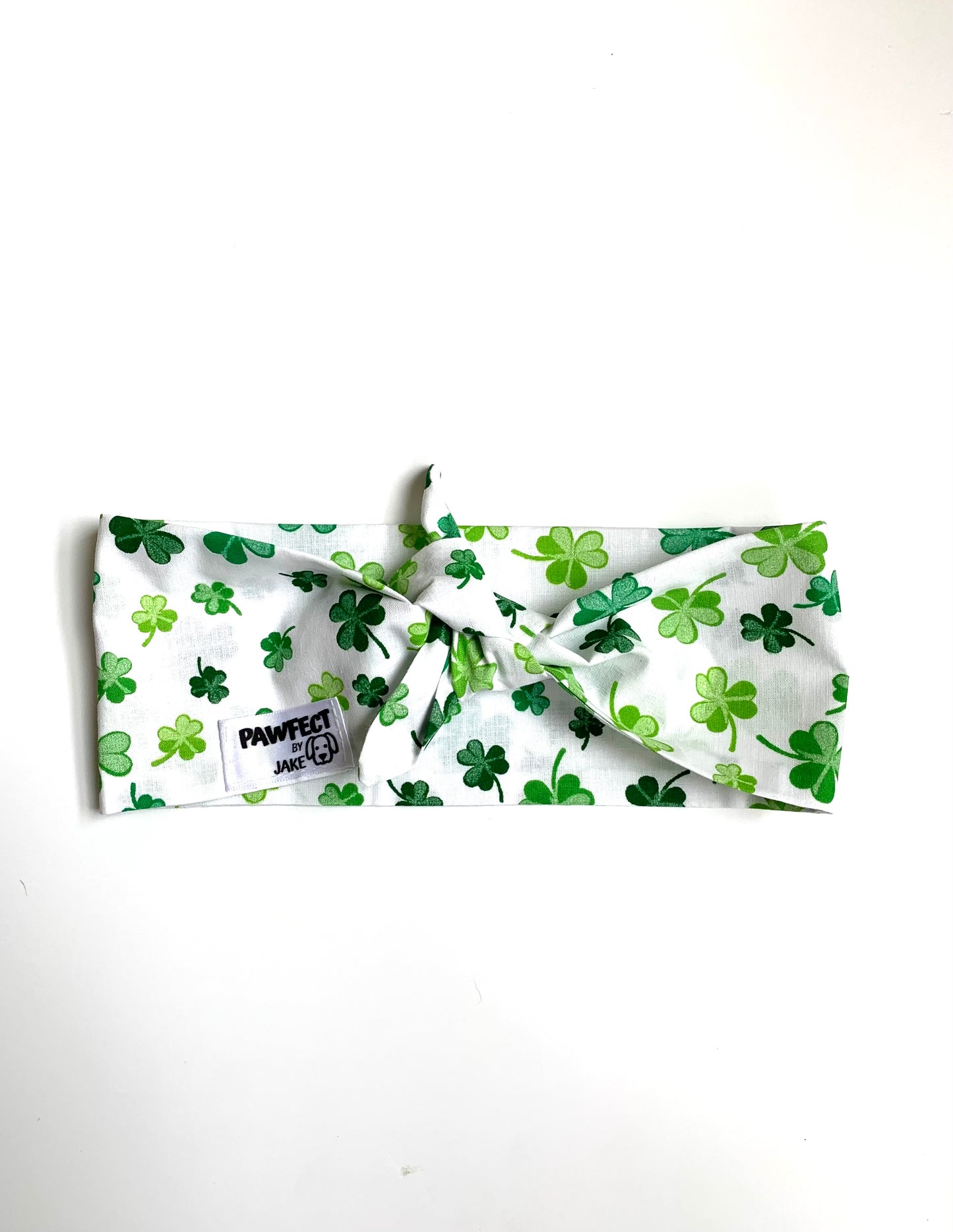 St Patricks day green shamrock tie back